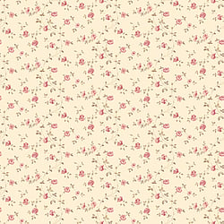 Galerie Wallcoverings Product Code G67888 - Miniatures 2 Wallpaper Collection - Red Cream Brown Colours - Small Rose Trail Design