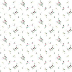 Galerie Wallcoverings Product Code G67918 - Miniatures 2 Wallpaper Collection - Pink White Green Colours - Small Floral Sprig Design