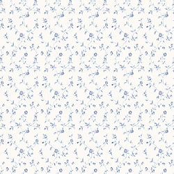 Galerie Wallcoverings Product Code G67932 - Miniatures 2 Wallpaper Collection - Blue White Colours - Small Rose Trail Design