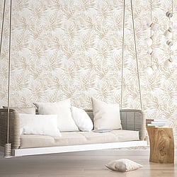 Galerie Wallcoverings Product Code G67947 - Organic Textures Wallpaper Collection - Beige Colours - Speckled Palm Design