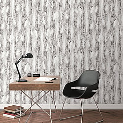 Galerie Wallcoverings Product Code G67948 - Organic Textures Wallpaper Collection - Black Grey Colours - Chinchilla Fur Design