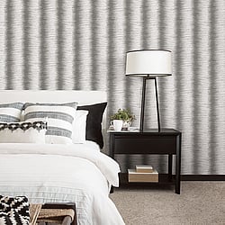 Galerie Wallcoverings Product Code G67953 - Organic Textures Wallpaper Collection - Grey Colours - Zebra Stripe Design