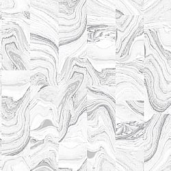 Galerie Wallcoverings Product Code G67973 - Organic Textures Wallpaper Collection - Silver Grey Colours - Agate Tile Design