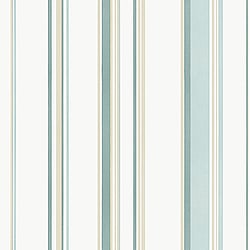 Galerie Wallcoverings Product Code G68058 - Smart Stripes 3 Wallpaper Collection - Teal, Beige Colours - Casual Stripe Design