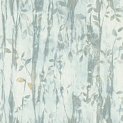 Galerie Wallcoverings Product Code G78230 - Atmosphere Wallpaper Collection - Aqua Colours - Batik Leaves Design