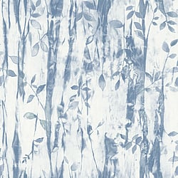 Galerie Wallcoverings Product Code G78232 - Atmosphere Wallpaper Collection - Blue Colours - Batik Leaves Design