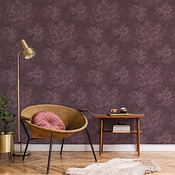 Galerie Wallcoverings Product Code G78261 - Atmosphere Wallpaper Collection - Magenta Colours - Mystic Floral Design