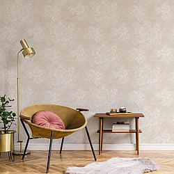 Galerie Wallcoverings Product Code G78263 - Atmosphere Wallpaper Collection - Taupe Colours - Mystic Floral Design
