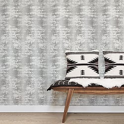 Galerie Wallcoverings Product Code G78286 - Bazaar Wallpaper Collection - Greys Black Colours - Bazaar Weave Design