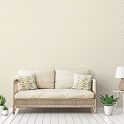 Galerie Wallcoverings Product Code G78289 - Bazaar Wallpaper Collection - Beige Colours - Block Print Design
