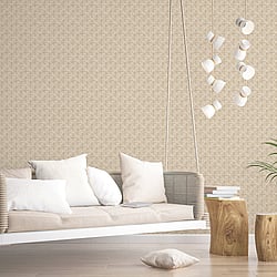 Galerie Wallcoverings Product Code G78290 - Bazaar Wallpaper Collection - Light Brown Colours - Block Print Design