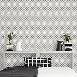 Galerie Wallcoverings Product Code G78293 - Bazaar Wallpaper Collection - Black Grey Colours - Boho Beehive Design