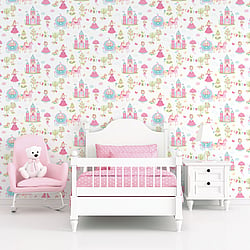Galerie Wallcoverings Product Code G78372 - Tiny Tots 2 Wallpaper Collection - Primary Colours - Fairytale Design