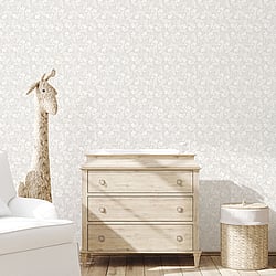 Galerie Wallcoverings Product Code G78380 - Tiny Tots 2 Wallpaper Collection - Greige Colours - Koala Leaf Design