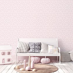 Galerie Wallcoverings Product Code G78382 - Tiny Tots 2 Wallpaper Collection - Pink Colours - Koala Leaf Design