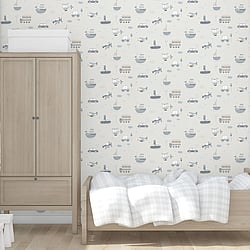 Galerie Wallcoverings Product Code G78417 - Tiny Tots 2 Wallpaper Collection - Greige Tan Colours - Transportation Design