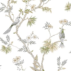 Galerie Wallcoverings Product Code G78492 - Secret Garden Wallpaper Collection -  Classic Bird Trail Design