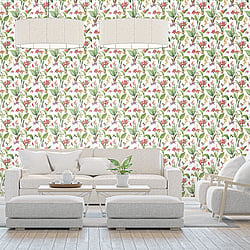 Galerie Wallcoverings Product Code G78505 - Secret Garden Wallpaper Collection -  Cottage Botanical Design