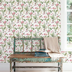 Galerie Wallcoverings Product Code G78506 - Secret Garden Wallpaper Collection -  Cottage Botanical Design