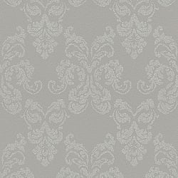 Galerie Wallcoverings Product Code GL41117 - Glitterati Wallpaper Collection - Grey Silver Colours - Glitter Damask Design