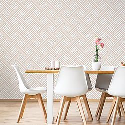 Galerie Wallcoverings Product Code GX37600 - Geometrix Wallpaper Collection - Grey Rose Gold Colours - Geo Rectangular Design