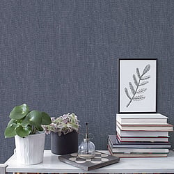 Galerie Wallcoverings Product Code GX37624 - Geometrix Wallpaper Collection - Navy Grey Colours - Denim Texture Design