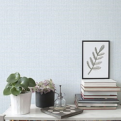 Galerie Wallcoverings Product Code GX37640 - Geometrix Wallpaper Collection - Blue Colours - Mini Leaf Texture Design