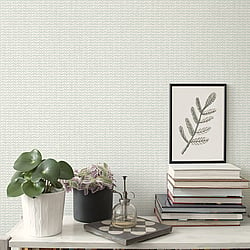 Galerie Wallcoverings Product Code GX37646 - Geometrix Wallpaper Collection - Mint Colours - Mini Leaf Texture Design