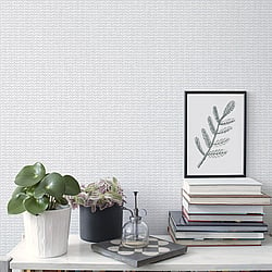 Galerie Wallcoverings Product Code GX37649 - Geometrix Wallpaper Collection - Grey Colours - Mini Leaf Texture Design