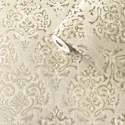Galerie Wallcoverings Product Code MT2009 - Lustre Wallpaper Collection - Gold Colours - Modern Damask Design
