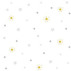 Galerie Wallcoverings Product Code ND21143 - Little Explorers Wallpaper Collection - Grey Yellow Colours - Yellow and Grey Shining Star Design