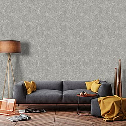 Galerie Wallcoverings Product Code NHW1022 - Enchanted Wallpaper Collection - DarkGrey Colours - Rulong Dark Grey Design
