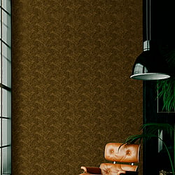 Galerie Wallcoverings Product Code NHW1024 - Enchanted Wallpaper Collection - Gold Black Colours - Rulong Dark Gold Design