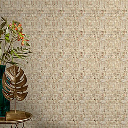 Galerie Wallcoverings Product Code NHW1027 - Enchanted Wallpaper Collection - Tan Gold Colours - Suber Gold Design
