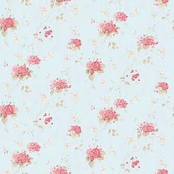 Galerie Wallcoverings Product Code PF38110 - Pretty Prints Wallpaper Collection - Teal, Pink Colours - Hortensia Trail Design