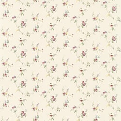 Galerie Wallcoverings Product Code PF38118 - Pretty Prints Wallpaper Collection - Cream, Pink, Green, Brown, Yellow Colours - Laura's Trail Design
