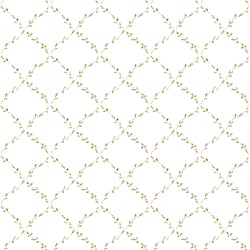 Galerie Wallcoverings Product Code PF38134 - Pretty Prints Wallpaper Collection - Pink, Green Colours - Red Rose Trellis Design
