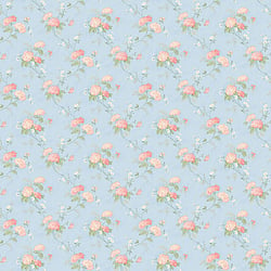 Galerie Wallcoverings Product Code PF38149 - Pretty Prints Wallpaper Collection - Blue, Pink, Green Colours - Mini Hydrangea Trail Design