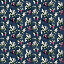 Galerie Wallcoverings Product Code PF38164 - Pretty Prints Wallpaper Collection - Navy, Burgundy, Green Colours - Mini Rose Design