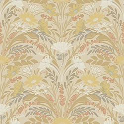 Galerie Wallcoverings Product Code S24118 - Sommarang 2 Wallpaper Collection - Yellow Colours - Daisies and lavender embraced by foliage Design