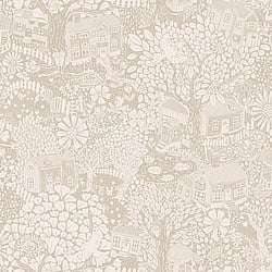 Galerie Wallcoverings Product Code S63006 - Sommarang 2 Wallpaper Collection - Beige Colours - Fairytale woodland village Design