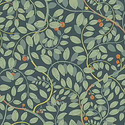 Galerie Wallcoverings Product Code S65105 - Sommarang Wallpaper Collection - Green Colours - Leafy Vines Design