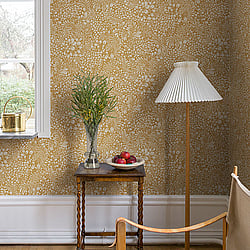 Galerie Wallcoverings Product Code S65127 - Sommarang Wallpaper Collection - Dark yellow Colours - Abstract Foliage Design