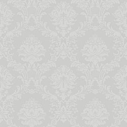 Galerie Wallcoverings Product Code SB37904 - Simply Silks 4 Wallpaper Collection - Metallic Silver Colours - Classic Damask Design