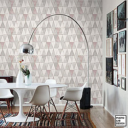 Galerie Wallcoverings Product Code SE20533 - Essentials Wallpaper Collection - Pink Grey Colours - Geo Design