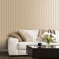 Galerie Wallcoverings Product Code SK34759 - Simply Silks 4 Wallpaper Collection - Brushed Metallic Gold Colours - Matte Shiny Stripe Design