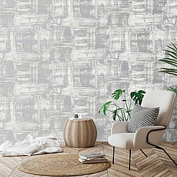 Galerie Wallcoverings Product Code SM0604 - Lustre Wallpaper Collection - Silver Grey Colours - Abstract Design