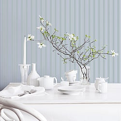 Galerie Wallcoverings Product Code ST36907 - Simply Stripes 3 Wallpaper Collection - Blue Colours - Regency Stripe Design