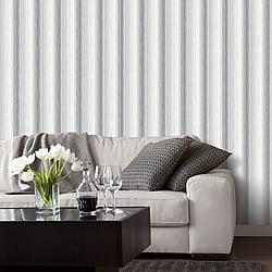 Galerie Wallcoverings Product Code ST36921 - Simply Stripes 3 Wallpaper Collection - Black Colours - Random Stripe Design