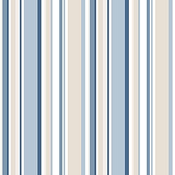 Galerie Wallcoverings Product Code SY33963 - Simply Stripes 2 Wallpaper Collection - Navy Blue Beige Colours - Step Stripe Design